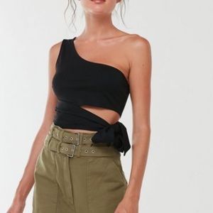 UO One-Shoulder Tie Tank Top